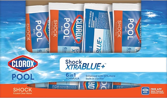 Clorox® Pool&Spa™ Shock XTRABLUE® Plus, Kills Bacteria & Algae in Swimming Pools, Swim-Ready in 15 Minutes, (36-Pack)