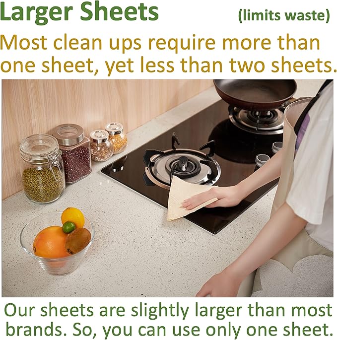 100% Bamboo Paper Towels, Tree-Free, Chemical-Free, Lint-Free, Durable, Absorbent, Select-a-Size 2-Ply, 90 Sheets Per Roll. (PT 18 Rolls)