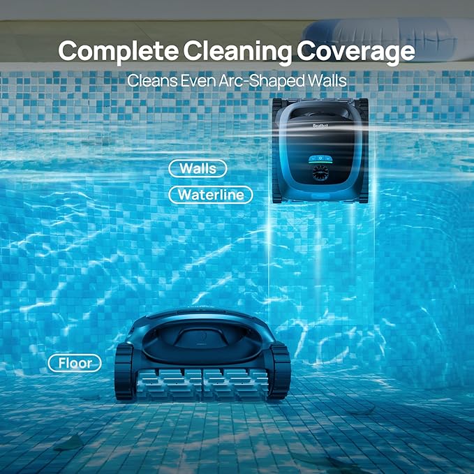Beatbot A100 Cordless Robotic Swimming Pool Cleaning Vacuum, Wireless Charging, APP Controlled