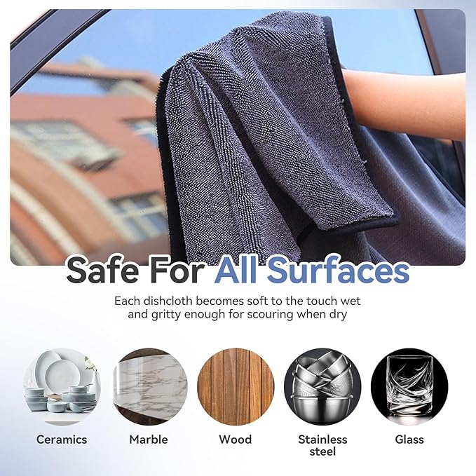 Shiny Wipes Shower Cleaning Cloths - 3pcs Super Absorbent Microfiber Bath Towels for Effortless Cleaning of Windows, Bathroom, Car & Home Toilet - Must-Have!（15.7x23.6in