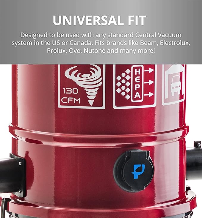 Prolux CV12000 Red Central Vacuum Power Unit w Powerful 2 Stage Motor