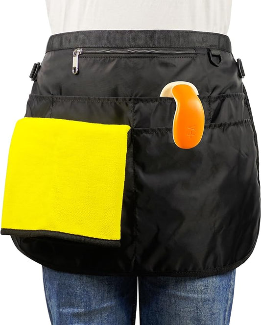 Waterproof Cleaning Apron with 7 Pockets, Cleaning Supplies for Housekeeping, Lightweight and Durable Maid Apron