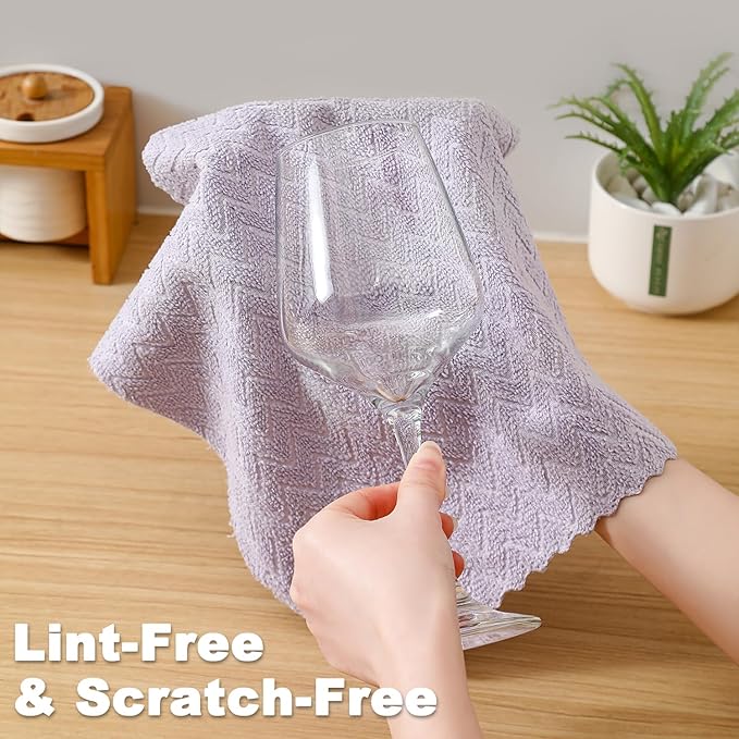 80 Pack Microfiber Cleaning Cloth Roll Reusable Paper Towels 12"x12" Tear Away Cloth,Absorbent Dish Rags for House Kitchen,Wash Cloths,Lint Free Rags for Window Cars Cleaning Supplies