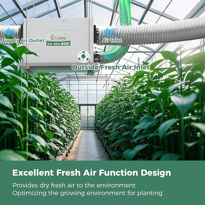 Whole House Dehumidifier 330 Pint with Controller, Crawl Space Dehumidifier with Fresh Air Function and Drain Hose Up to 4500 sq. ft. for Grow Tent, Whole House, Commercial, Basement