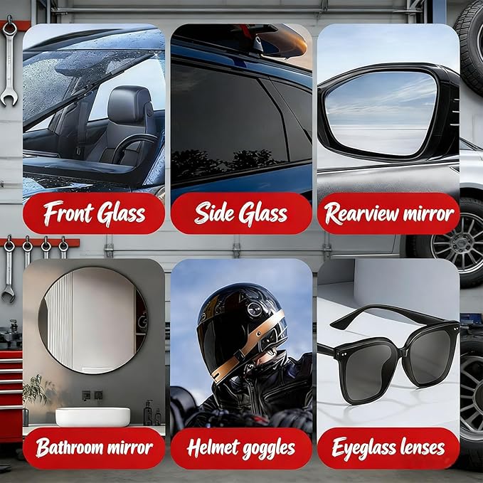 Glass, Windshield Oil Remover, 2026 New Upgrade Glass Cleaning Automotive Oil Film Cleaning Brush, Glass Emulsion Improves Visibility for Safe Driving for Auto Workshop Gear (1)