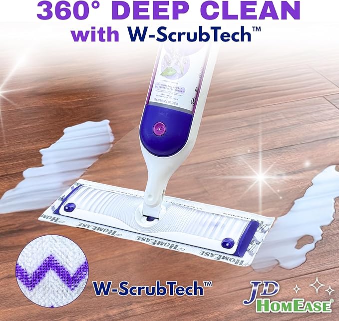 24 Pack Microfiber Disposable Pads for Swiffer PowerMop Multi-Surface Mopping Pad Refills, Deep Clean Replacement