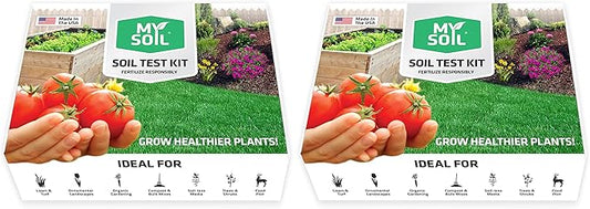 MySoil Soil Test Kit 2 Pack, Unlock Your Lawn & Garden Potential, Complete & Accurate Nutrient and pH Analysis with Recommendations Tailored to Your Soil and Plant Needs