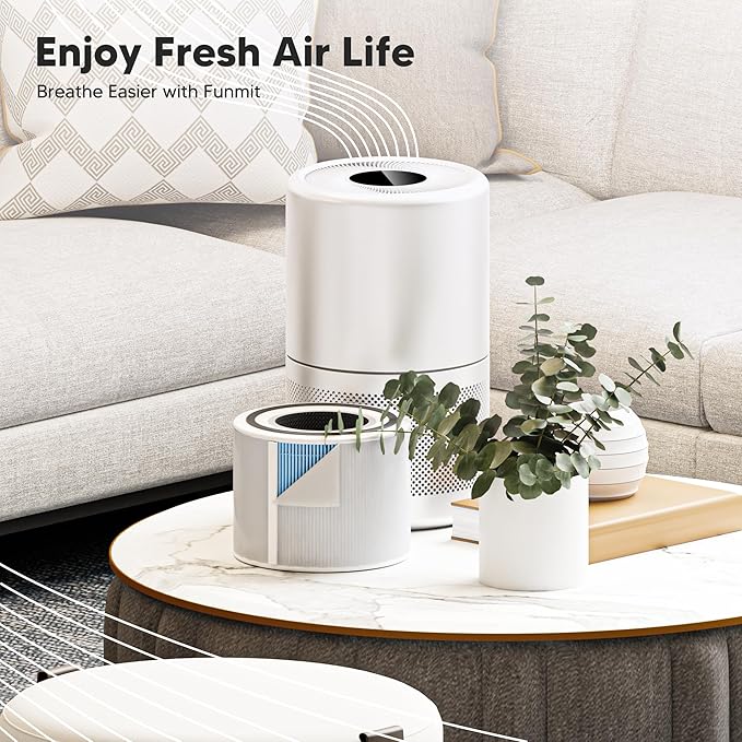 Core 300 Smoke Remover Replacement Filter for LEVOIT Core 300, Core 300S and Core 300-P Air Purifier, 4-in-1 H13 True HEPA Filter Replacement, Compared to Part # Core 300-RF-SR, 2 Pack, Blue