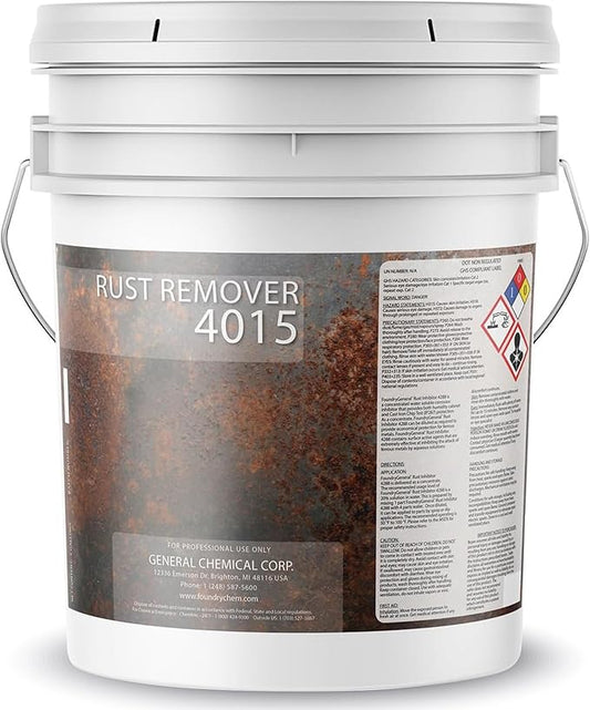 DeckGeneral Rust Remover 4015 All Surface Rust Stain Eliminator, Concrete Cleaner, Effective Oxidation Clean Up for Driveways, Walkways, Swimming Pools, Brick, Pavements and More (5 Gallon)