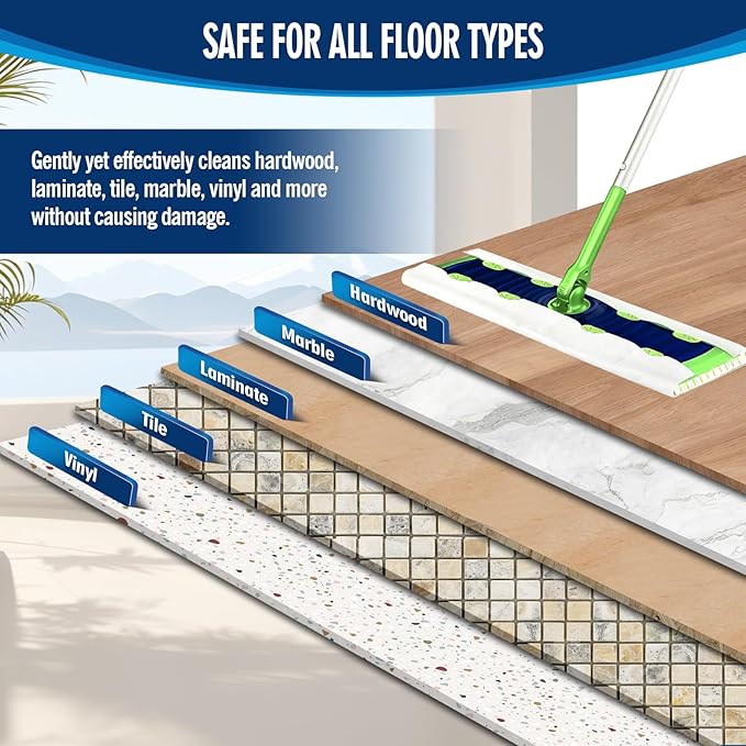 XL Wet Pads Refills Compatible with Swiffer Sweeper XL Mop, Disposable Heavy Duty Wet Mopping Cloths Refill XL for Hardwood Floor Mopping and Cleaning, Unscented, 36 Count