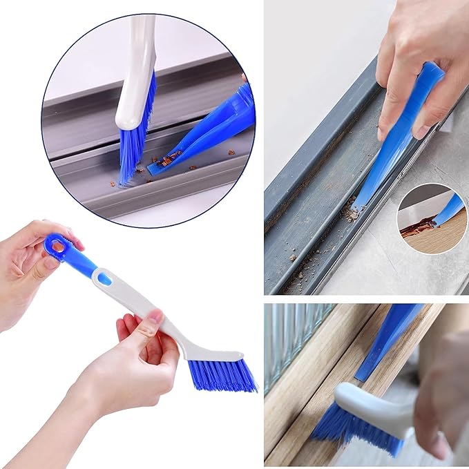 12Pcs Crevice Cleaning Brush Set, Hard Bristle Cleaning Supplies for Kitchen, Bathroom, Corner, Grout, Sink, Cup, Teapot, Bottle, Blender