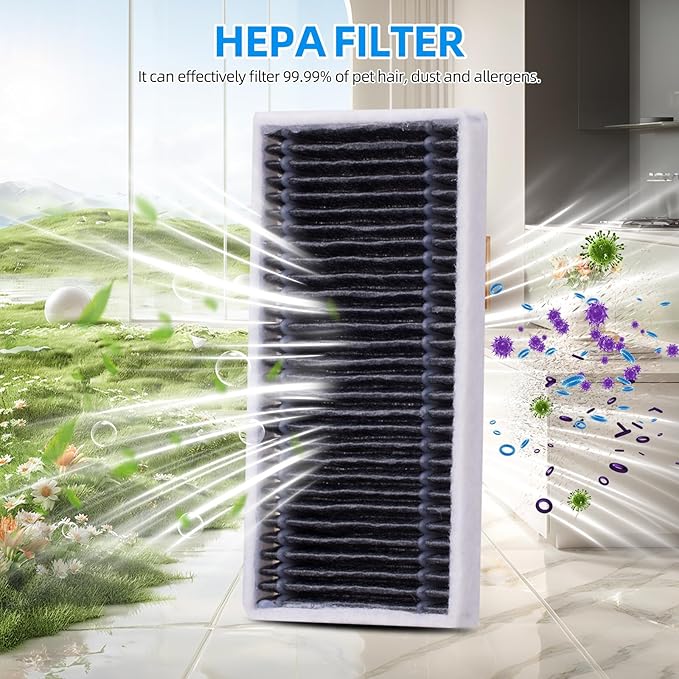 21 Pack Accessories Kit for ECOVACS DEEBOT T80 Omni Robot Vacuum, Replacement Parts 2 Anti Tangle Main Brush 2 Roller Mop 6 Dust Bags 6 Sidebrush 4 Filter 1 Cleaning Brush