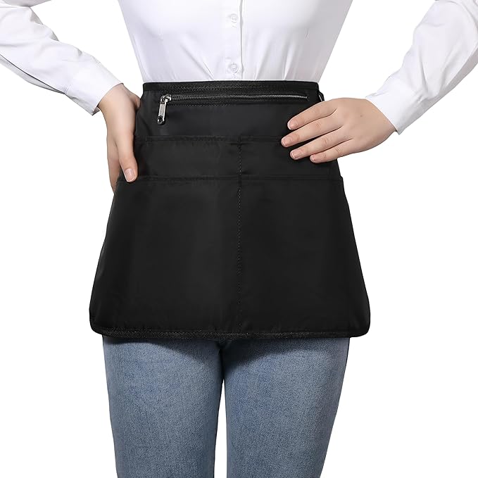 Cleaning Apron Caddy for Women with 6 Pockets, Professional Waterproof Cleaning Supplies for Housekeeping