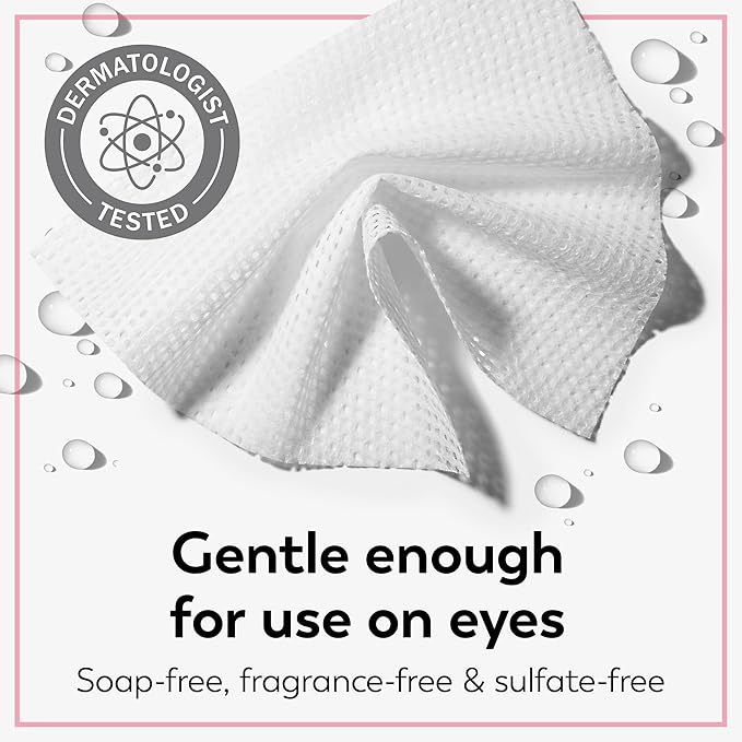 Olay Makeup Remover Wipes, Daily Facials Hydrating Face Cleanser for Normal to Dry Skin, Alcohol & Fragrance Free, Soft Face Wash Towels, Travel Essentials for Women, Convenient Dry Cloths, 66 ct