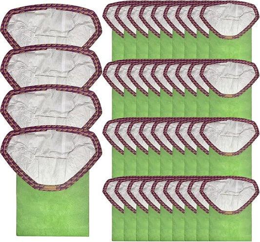 40 Pack 107314 Backpack Vacuum Bags, Compatible with ProTeam 6 QT Vacuum Cleaner, Micro Filter Bags for Vacuum Cleaner, Super Coach Pro 6, ProVac FS 6, GoFit 6, GoFit 6 PLUS (40 Pack)