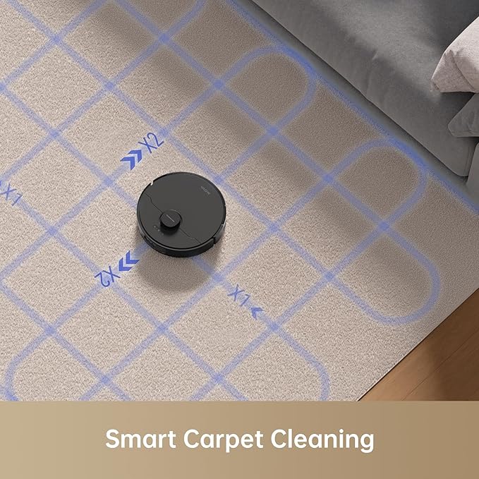 Mova S10 Robot Vacuum Cleaner with 7000Pa Suction, 260 Mins Run Time, Liftable Brush, Self-Charging Robotic Vacuum Cleaner for Home, Pet Hair, Hard Floors, App & Voice Control