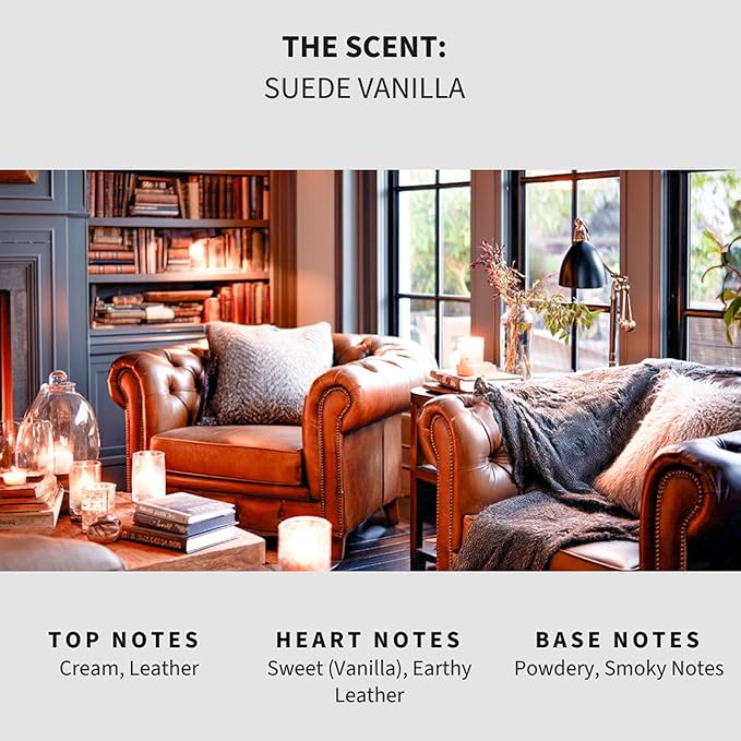 Luxury Floor Cleaner, Scented Mop Soap Concentrate | Hard Floor Cleaner for Tile, Vinyl, Laminate, LVP & Sealed Hardwood | Low-Foam, Streak-Free | 36 oz | Suede Vanilla