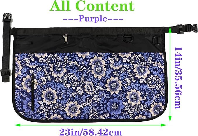 Cleaning Caddy Apron for Women with 7 Pockets, Professional Waterproof Housekeeping Work Apron