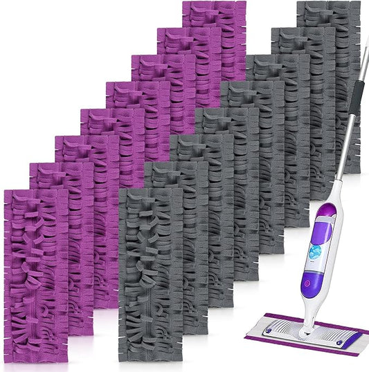 16 Pack Disposable Power Mop Pads Refills with Swiffer PowerMop Multi-Surface Replacement Mopping Pads