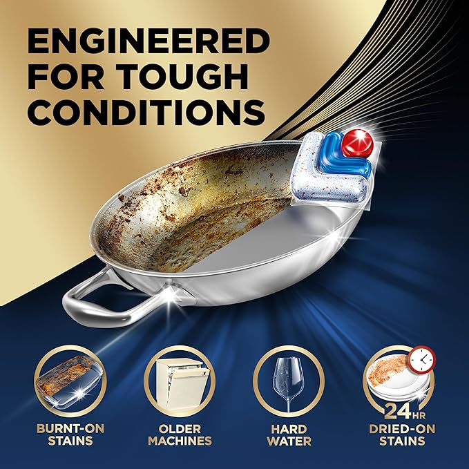 Finish Ultimate Dishwasher Detergent- 62 Count - With CycleSync™ Technology - Dishwashing Tablets - Dish Tabs