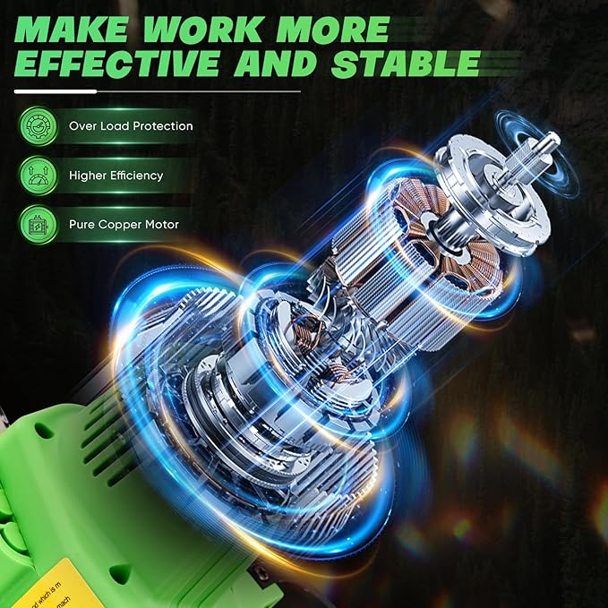 Saker Mini Chainsaw Cordless,6 Inch Chainsaw, Mini Electric Chainsaw Cordless Battery Powered,One-Hand Portable Chain Saw for Tree Trimming, Pruning&Wood Cutting,Valentine's Day Gifts for Men Husband