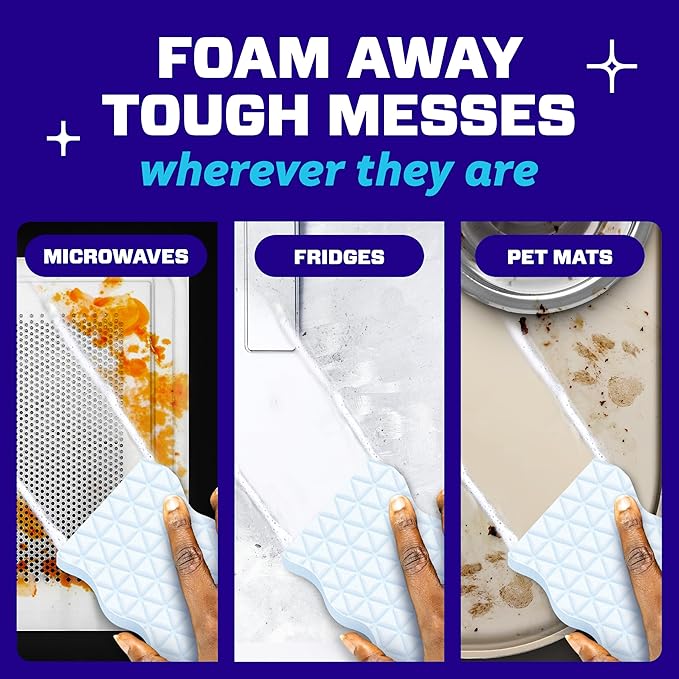 Mr. Clean Magic Eraser Foaming Sponge, All Purpose Cleaner, Dawn Cleaning Power, Wall, Sneaker, Oven Cleaner, Kitchen, Bathroom, Shower Cleaning Supplies, Scrubber, Ultra Foamy, 7ct
