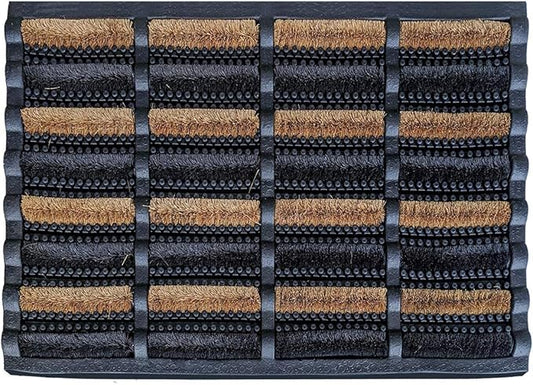 FOOTMATTERS Ninamar Mud Scrubber Tray Mat - 29.5 x 17.5 inch