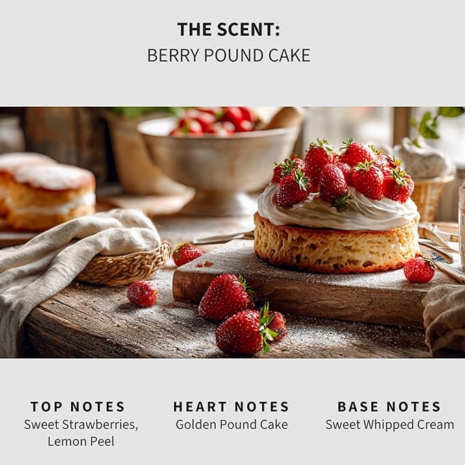 Luxury Floor Cleaner, Scented Mop Soap Concentrate | Hard Floor Cleaner for Tile, Vinyl, Laminate, LVP & Sealed Hardwood | Low-Foam, Streak-Free | 36 oz | Berry Pound Cake