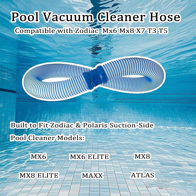 4 Pack 39 Inch Pool Vacuum Hose Compatible with MX6, MX8, MX6 Elite, MX8 Elite, Twisted Lock Swimming Pool Vacuum Hose for Swimming Cleaning, R0527700 Pool Cleaner Hose Replacement Parts