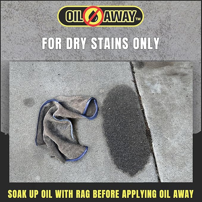 Oil Stain Fighter -5 lbs Industrial Size | For Embedded, Dry Oil Stains | No Rinse Concrete Cleaner for Driveways and Parking Lots | Safe for Pets and Environment