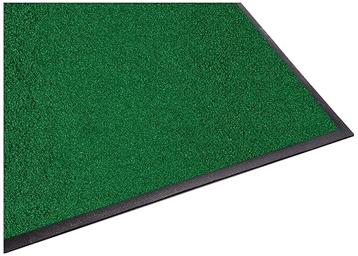 Guardian Platinum Series Indoor Wiper Floor Mat, Rubber with Nylon Carpet, 6'x18', Green