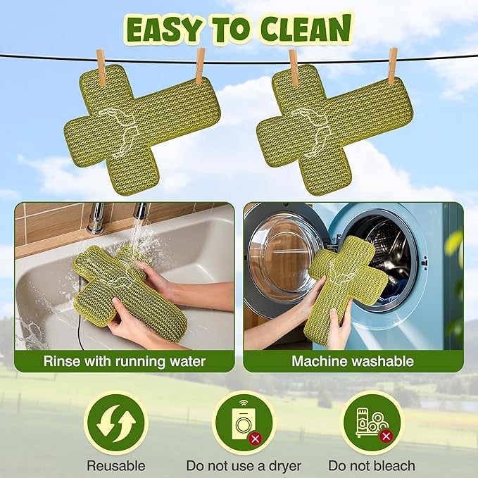 Hot Tub Scum Absorber Cross Shape 2 Pack Hot-Tub-Reusable-Oil-Foam-Sponge-Pool-Cleaner-Sponge Washable 3D Porous Spa Cleaner Keep Water Cleaner Spa & Pool Bath Scum-Hot-Tub-Accessories Adults Kids