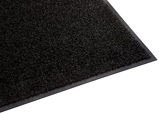 Guardian SS-MAT-20266 Platinum Series Indoor Wiper Floor Mat, Rubber with Nylon Carpet, 3'x15', Black