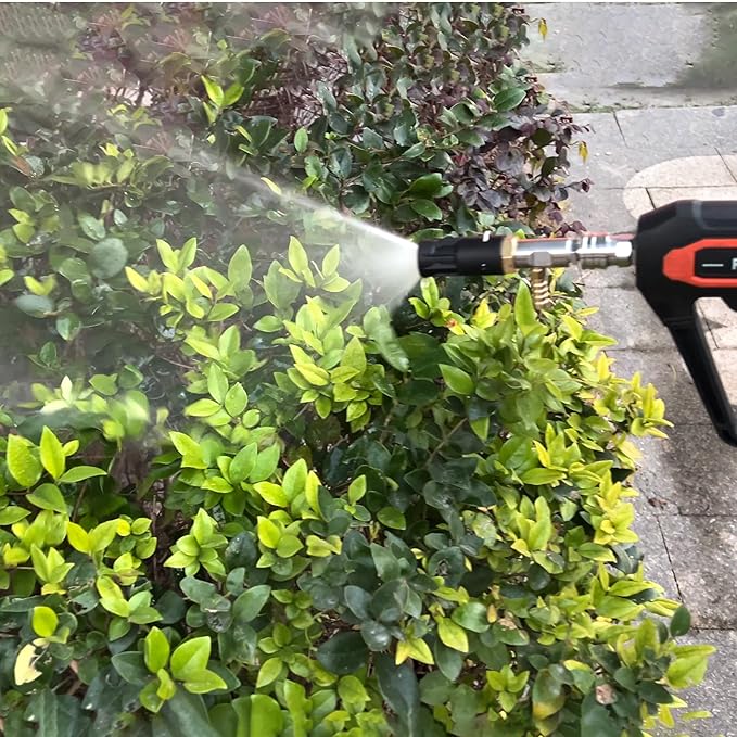 Adjustable Long Range Nozzle for Pressure Washer 3-3.5 GPM, Downstream Injection Spray Nozzle Kit, High Power Washing External Chemical Injector with 1/4” Quick Connect, 2000 to 3000 PSI