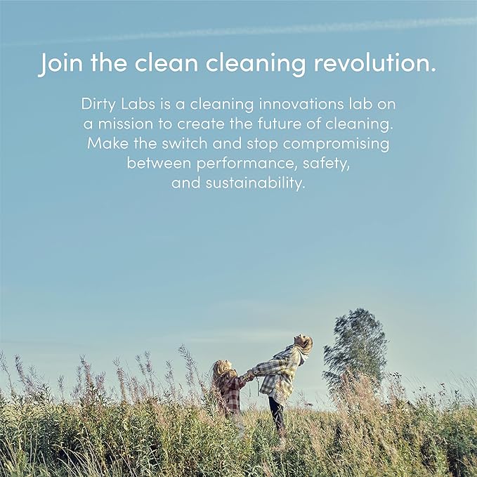 Dirty Labs | Scent Free | Bio Enzyme Laundry Booster | 2-Pack = 96 Loads | Hyper Concentrated | High Efficiency & Standard Machine Washer | Nontoxic, Biodegradable | Stain & Odor Removal Booster