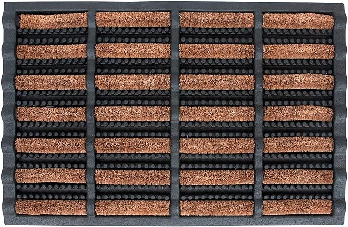 FOOTMATTERS Ninamar Mud Scrubber Tray Mat – 24 x 16 inch - 2 Pack