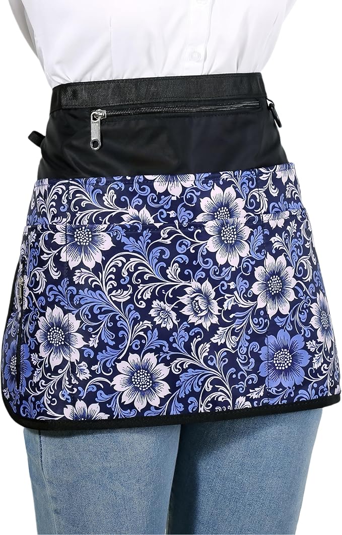 Cleaning Caddy Apron for Women with 7 Pockets, Professional Waterproof Housekeeping Work Apron