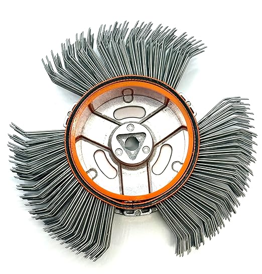 Abrasive Wire Wheel Belts/Metal Blaster Clearing/Coarse Wire Bristle for Surface Blasting/Corrosion and Rust Removal (0.7mm Carbon Spring Steel, A Box with Five Belts)