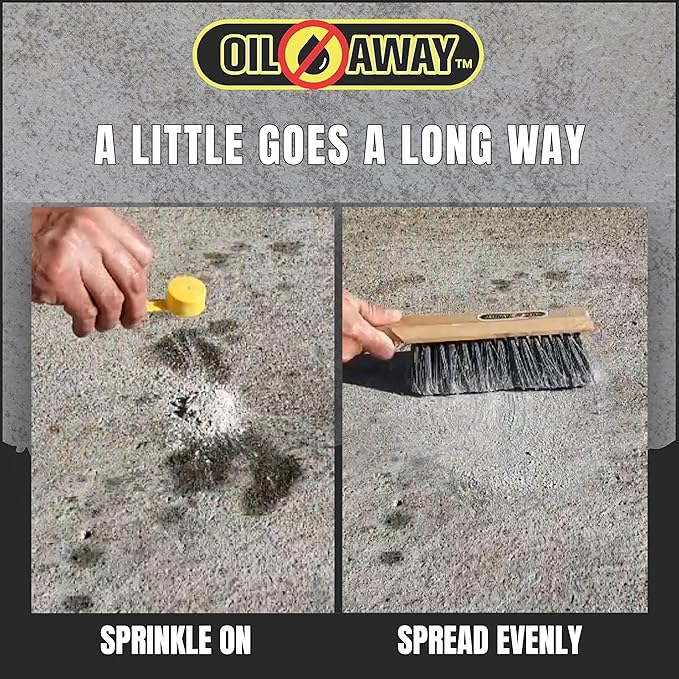 Oil Stain Fighter 10oz Driveway Size | for Embedded, Dry Oil Stains | No Rinse Concrete Cleaner for Driveways and Patios | Safe for Pets and Environment