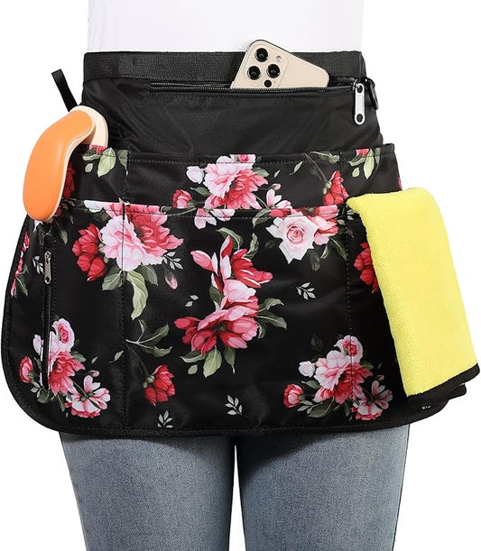 Cleaning Caddy Apron for Women with 7 Pockets, Professional Waterproof Housekeeping Work Apron