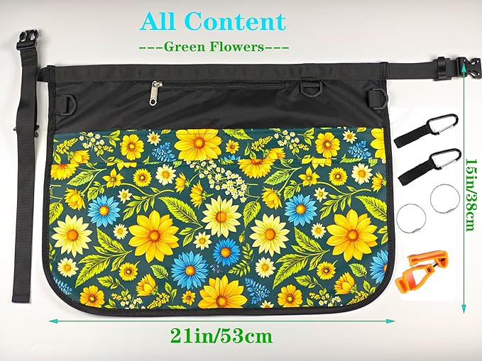 Waterproof Cleaning Apron with 7 Pockets, Cleaning Supplies for Housekeeping, Lightweight and Durable Maid Apron