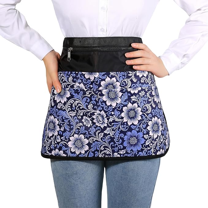 Cleaning Caddy Apron for Women with 7 Pockets, Professional Waterproof Housekeeping Work Apron