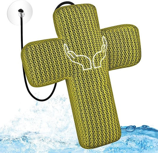 Hot Tub Scum Absorber for Spa & Hot Tubs – Floating Oil & Surface Cleaner, Reusable 3D Mesh Foam Sponge, Washable Pool & Spa Cleaner, Hot Tub Accessories Adults Kids (Cross Shape)