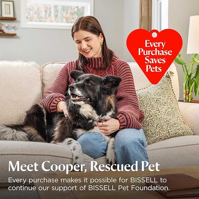 Bissell FlexClean FurForce Robot Vacuum & Mop with No Tangle Pet Brush Roll, LiDAR Navigation & Liftable Pad for Pet Hair Removal on Hard Floors & Rugs, 180min Runtime 60-Day Dust Collection, 4270L