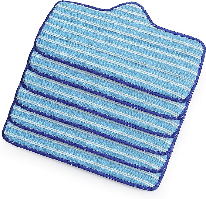 Flintar 6 Packs of Premium Microfiber Pads, Compatible with Dupray Neat Steam Cleaner, Durable, Reusable and Machine Washable